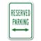 Signmission Reserved Parking with double arrow 12inx18in Heavy Gauge Aluminums, A-1218 Reserved Parkings - Re do A-1218 Reserved Parking Signs - Re do - alternate 1
